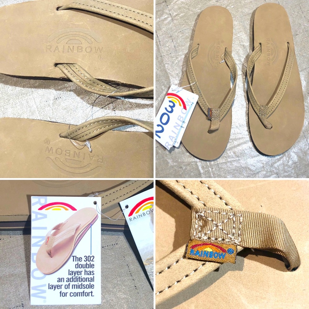 NWT!  Rainbow® Women Sandals, Sierra Brown, large